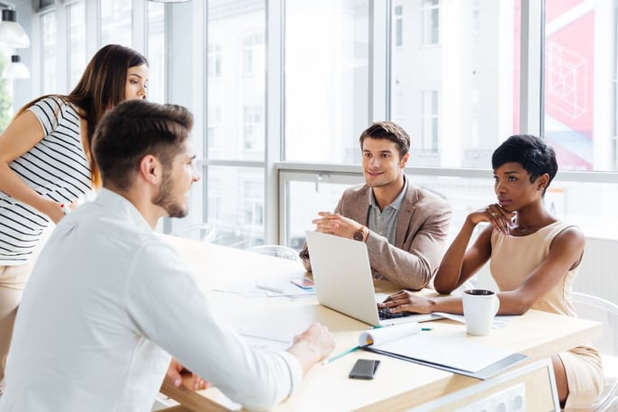 Business people in office collaborating