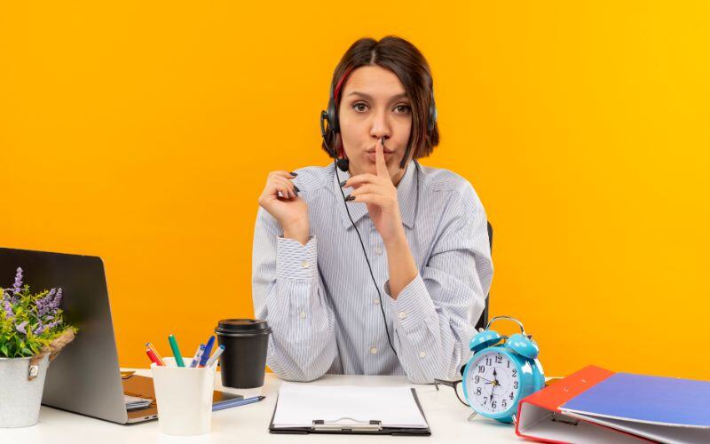 no distractions in interviews