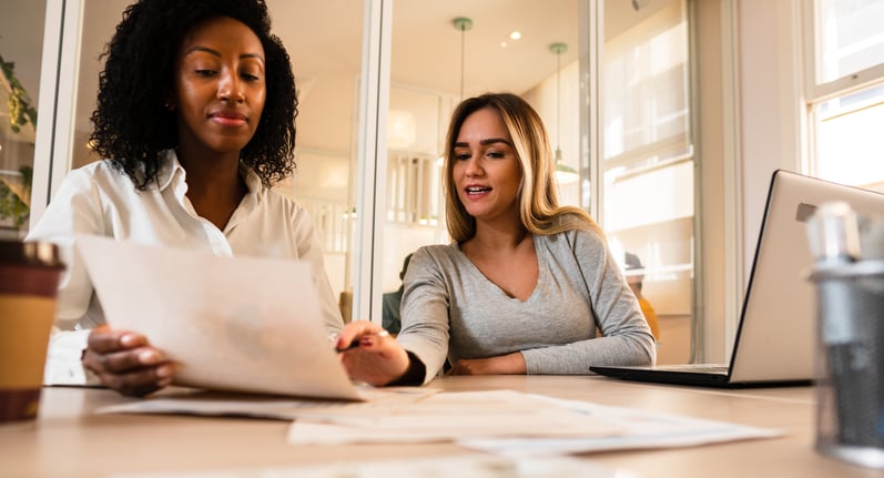 Employees in Brazil working at an office