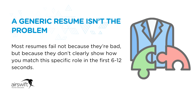 A generic resume isn’t the problem